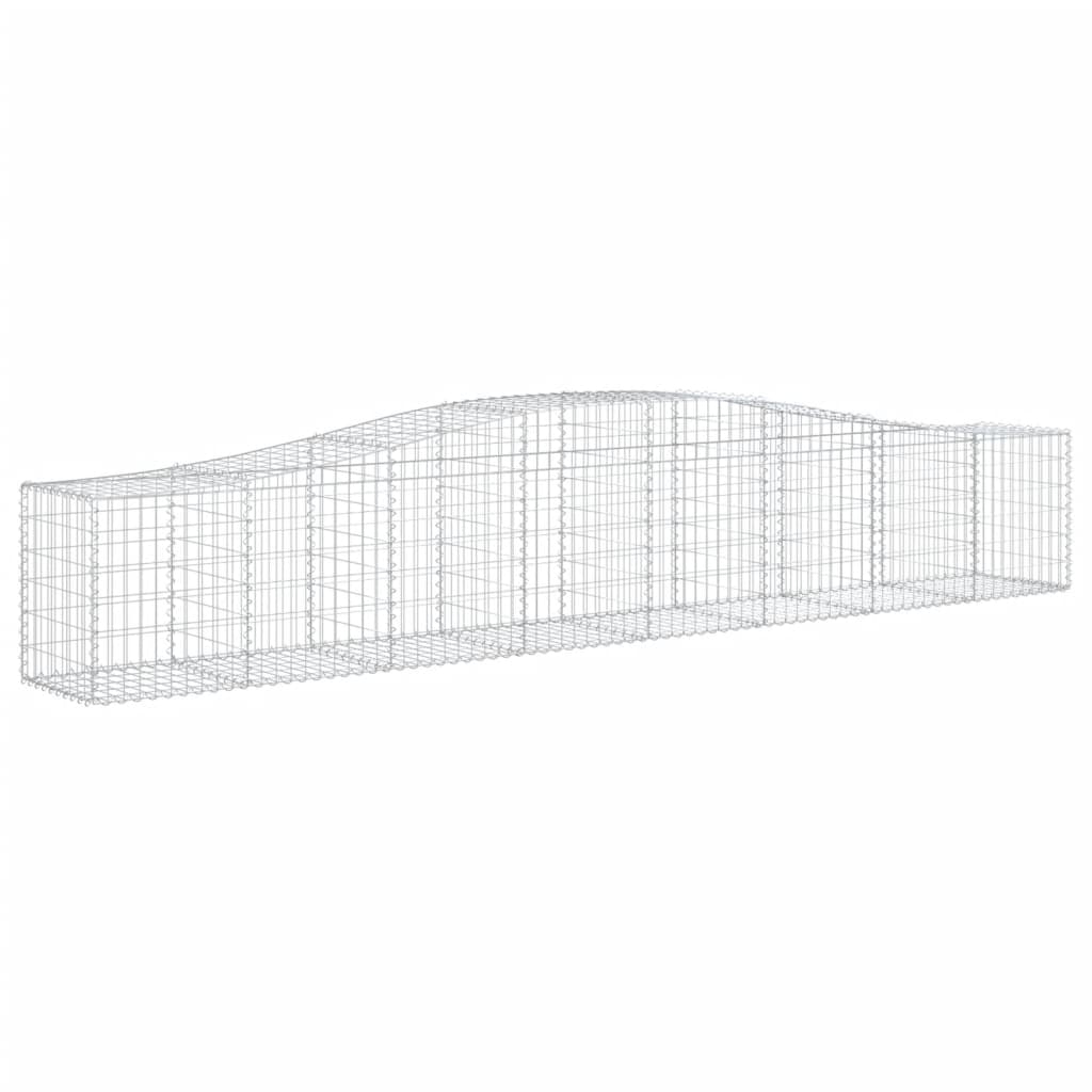 Cestas De Gaviones 6 Uds Forma De Arco Hierro 400x50x60/80 Cm_2