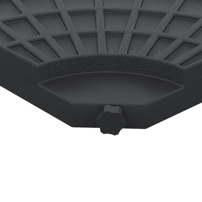 Base De Sombrilla Outsunny Hdpe Negro 48x48x8 Cm_3