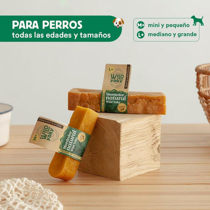 Mordedor Wild Yaky Golden Barrita de Leche de Yak del Himalaya con Cúrcuma Wild Balance 1 ud M+