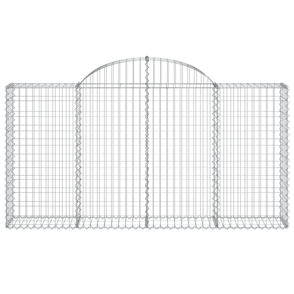 Cestas Gaviones 14 Uds Forma De Arco Hierro 200x30x100/120 Cm_3