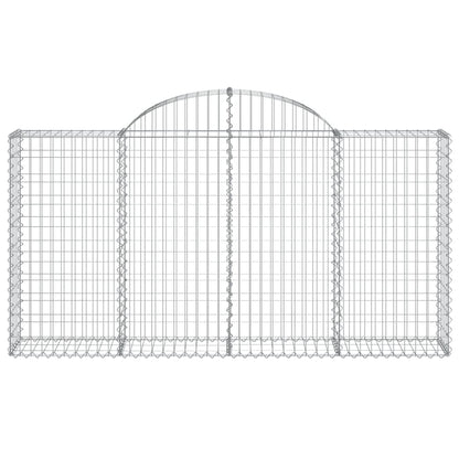 Cestas De Gaviones 3 Uds Forma De Arco Hierro 200x30x100/120 Cm_3