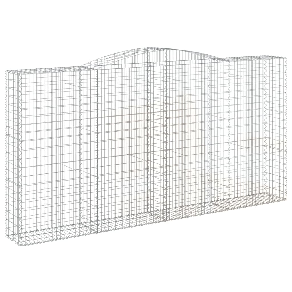 Cestas De Gaviones 6 Uds Forma De Arco Hierro 400x50x200/220 Cm_2