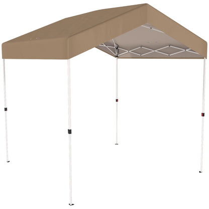 Carpa Plegable Outsunny Tela Oxford, Metal Beige 241x239x257 Cm_4