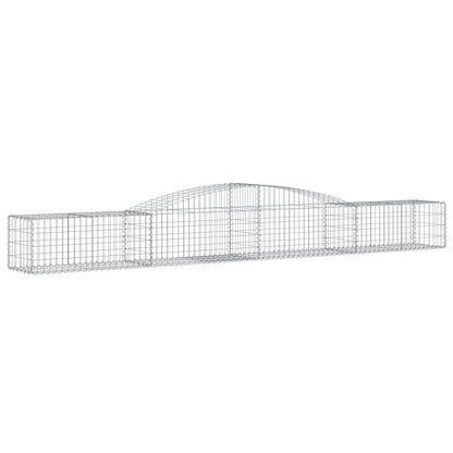 Cestas De Gaviones 7 Uds Forma De Arco Hierro 400x50x40/60 Cm_2