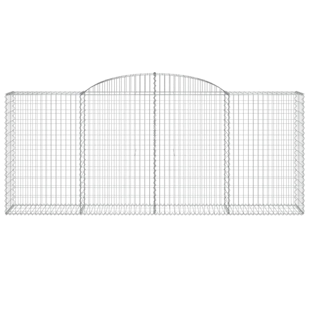 Cestas De Gaviones 5 Uds Forma De Arco Hierro 300x50x120/140 Cm_3