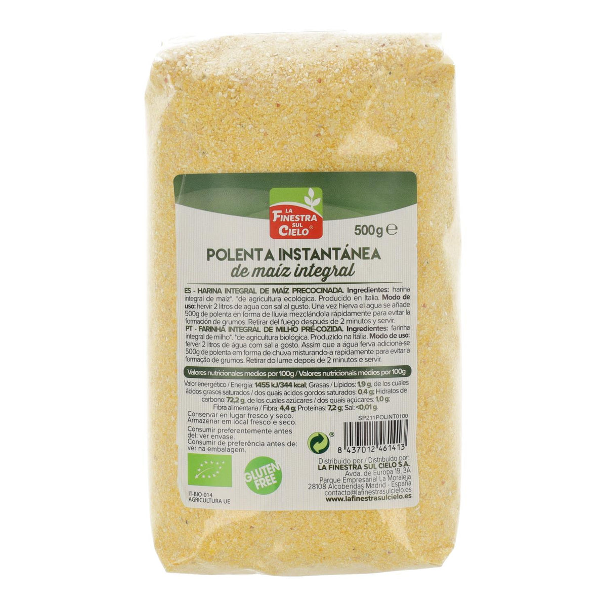 Polenta Instantánea Integral La Finestra Sul Cielo 500 gr