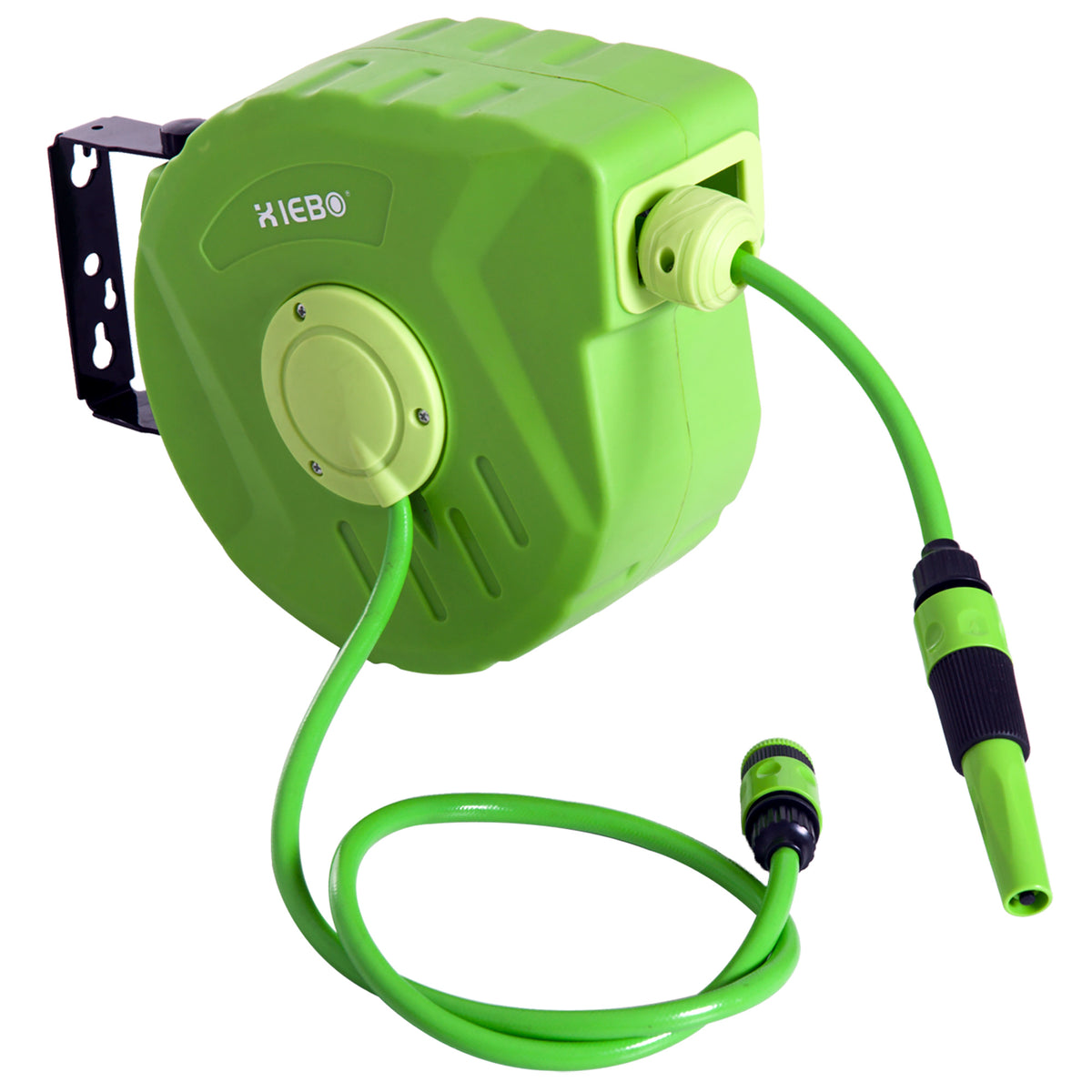 Carrete Outsunny Verde Base De Pared 35,5x11,5x27,5 Cm_0