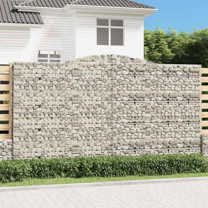 Cestas De Gaviones 5 Uds Forma De Arco Hierro 400x50x220/240 Cm_1