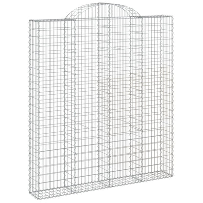 Cestas De Gaviones 2 Uds Forma De Arco Hierro 200x30x220/240 Cm_2