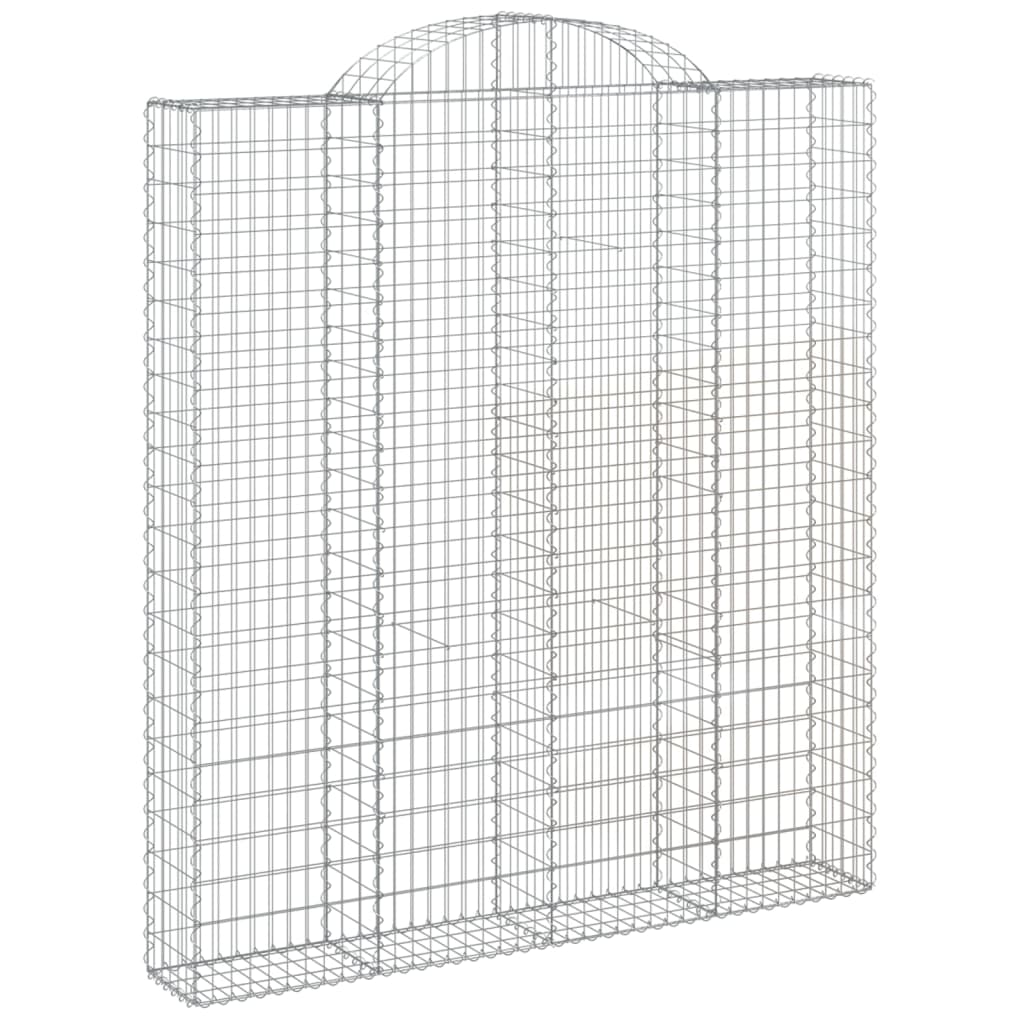 Cestas De Gaviones 5 Uds Forma De Arco Hierro 200x30x220/240 Cm_2