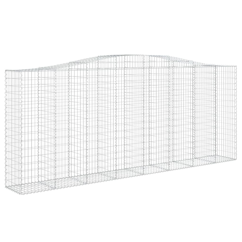 Cestas De Gaviones 5 Uds Forma De Arco Hierro 400x50x160/180 Cm_2