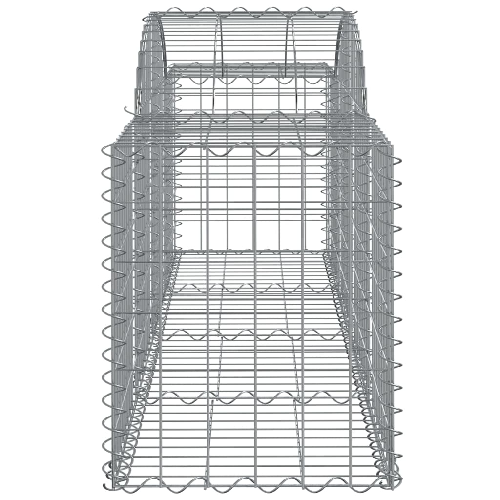 Cestas De Gaviones 25 Uds Forma De Arco Hierro 200x50x60/80 Cm_4