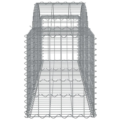 Cestas De Gaviones 25 Uds Forma De Arco Hierro 200x50x60/80 Cm_4