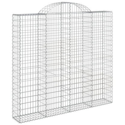 Cestas Gaviones 10 Uds Forma De Arco Hierro 200x50x180/200 Cm_2