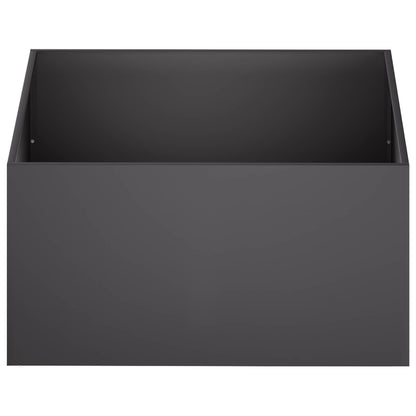 Macetero De Jardín 2 Uds. Negro 100 X 100 X 40 Cm_3