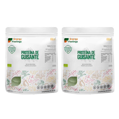 Pack 2x Proteína de Guisante ECO, Energy Feelings, 1 Kg