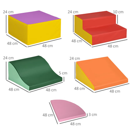 Bloques De Espuma Homcom Pu, Epe Multicolor 150x100x24 Cm_2
