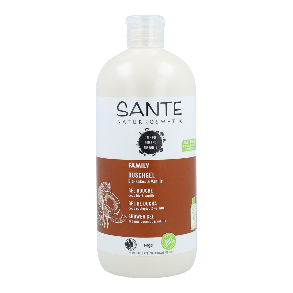 Gel de baño bio Coco y Vainilla Sante 500ml