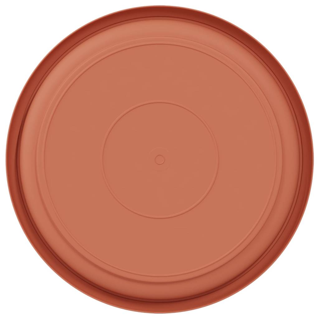 Bandeja Redonda Para Flores 6 Uds. Rojo Ladrillo Ø 19 X 2 Cm_5