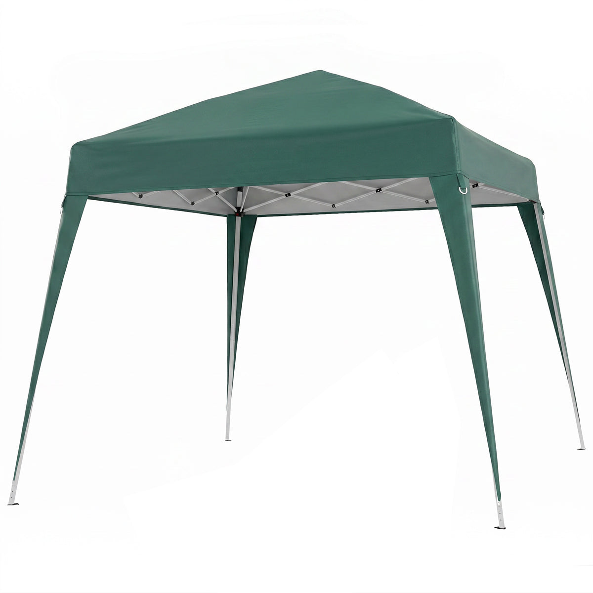 Carpa Plegable Outsunny Verde 240x240x250cm Tela Oxford Acero_1
