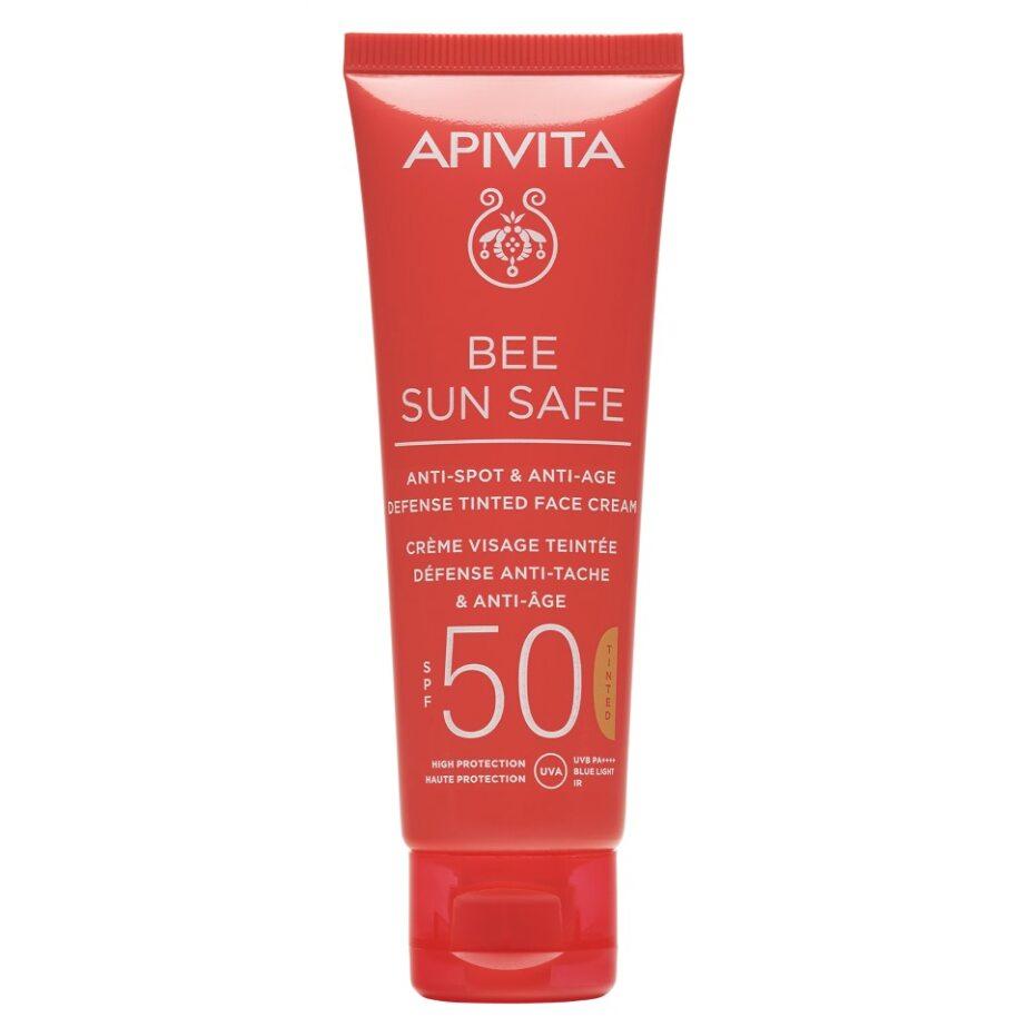 Crema Antiedad y Antimanchas Con Color  SPF 50 Apivita 50ml