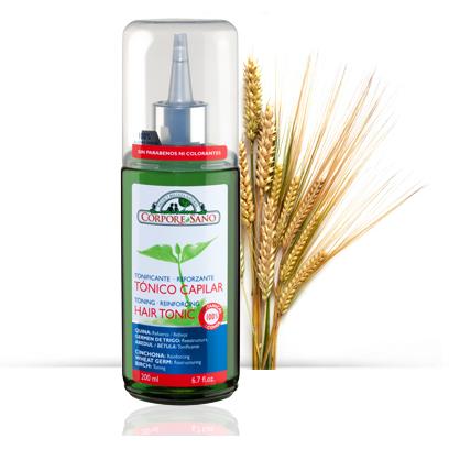 Tónico Capilar Reforzante Germen de trigo, abedul y quina, Corpore Sano 200 ml