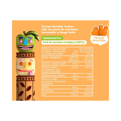 Snack de manzana ECO 25g, Triboo