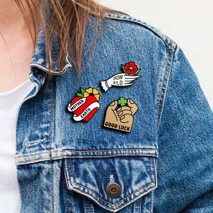 Pin Grow Wild - Accesorio Moderno y Original para Chaquetas, Mochilas y Bolsos - Nature Vibes_2