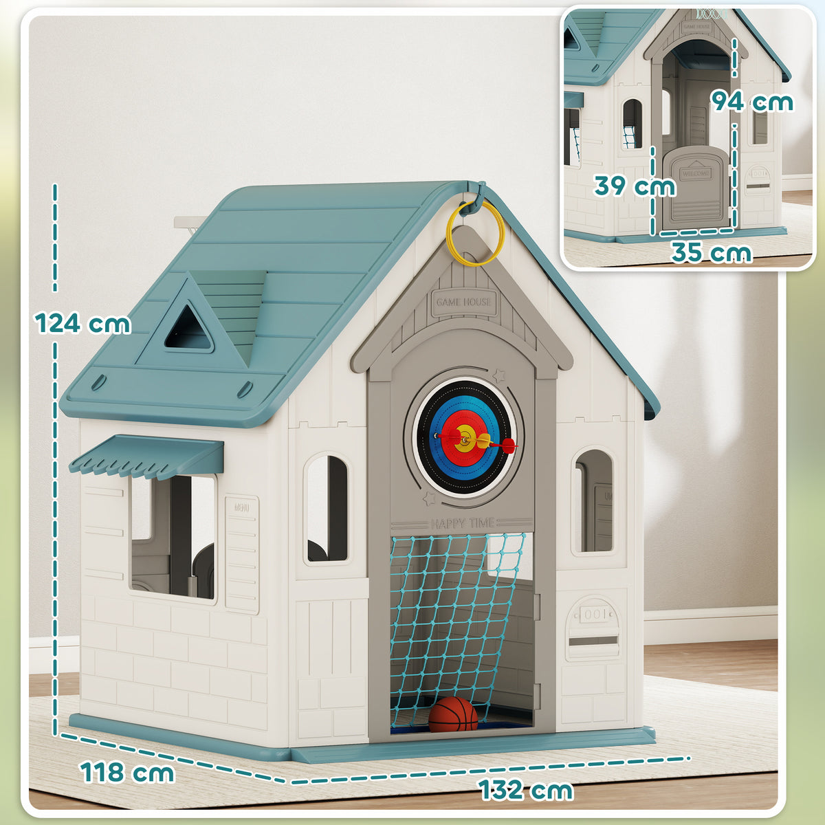 Casita Infantil Aiyaplay Pp Beige 132x118x124 Cm 345-031v00cw_2