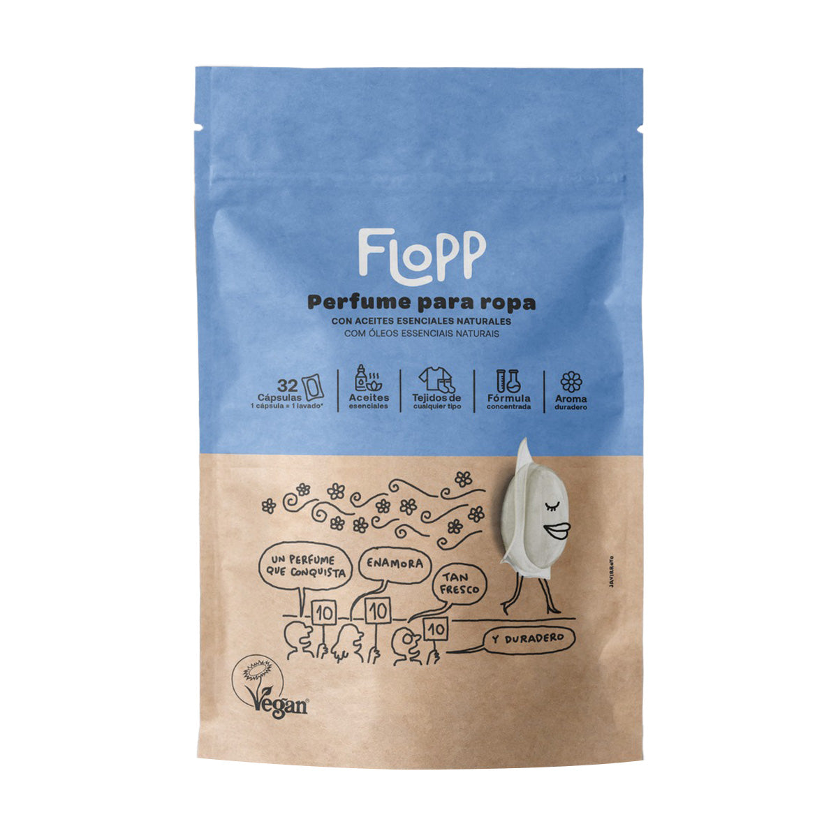Perfumador Ropa Flopp Eco 32 cápsulas