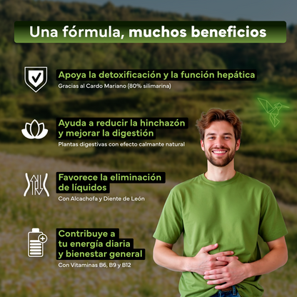 Pack 2x Cardo Mariano Detox Sevens Nutrition. Hígado Sano Y Depuración Natural._2