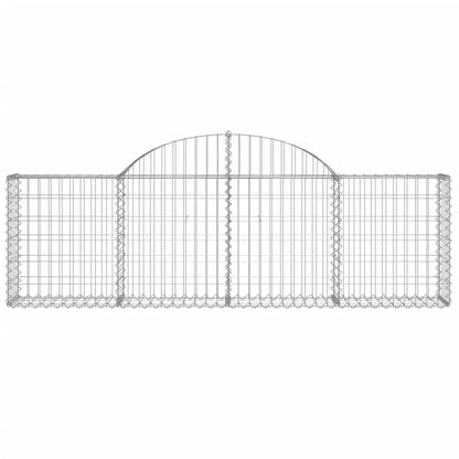 Cestas De Gaviones 15 Uds Forma De Arco Hierro 200x30x60/80 Cm_3