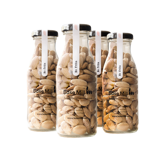 Pack Almendra No Frita Sin Piel Eco (4 Botellas 150g)._0