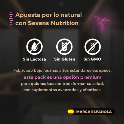 Pack Belleza: Incluye Biotina, Colágeno y Omega 3. Sevens Nutrition. Cabello, Piel Y Uñas_3