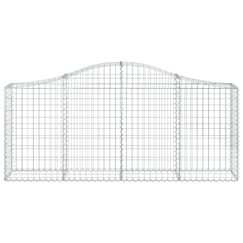 Cestas De Gaviones 40 Uds Forma De Arco Hierro 200x30x80/100 Cm_3