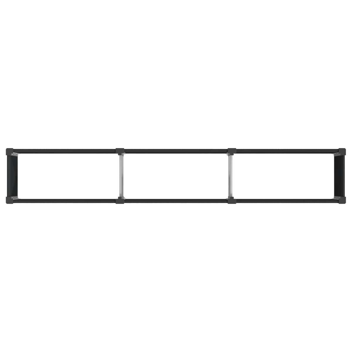 Arriate Elevado Negro 300 X 50 X 54 Cm Wpc Y Aluminio_4