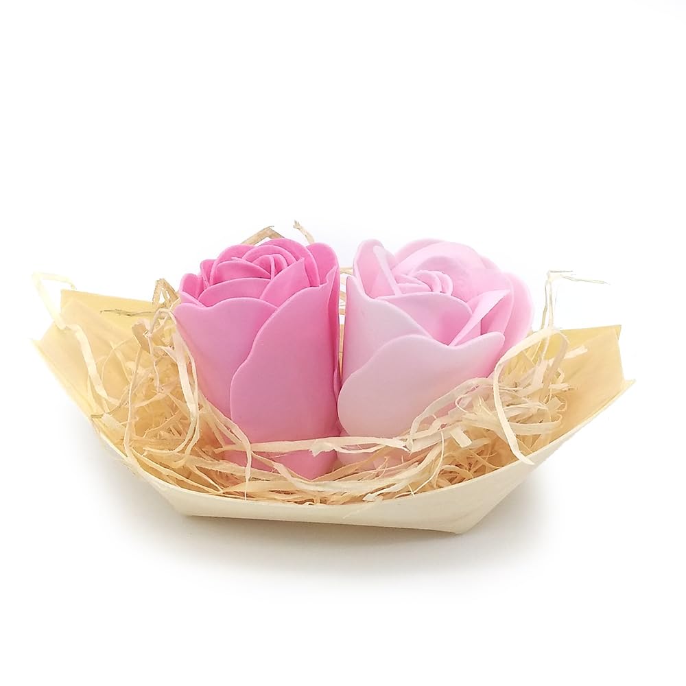 100 Barcas Con Flores Para Regalo Invitados (rosa) - Rosas De Jabón Para Baño Aromático. Detalle Original Para Eventos_2