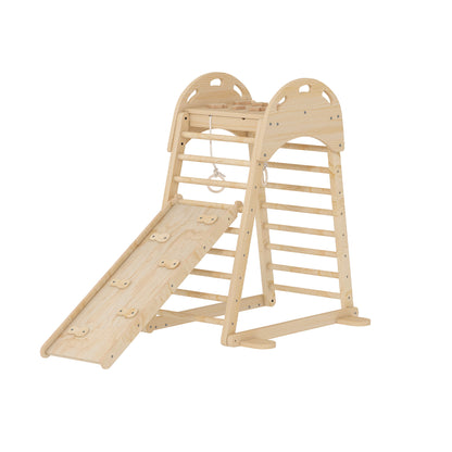 Triángulo De Escalada Aiyaplay Madera Contrachapada, Madera De Pino Madera Natural 180x89x59 Cm 331-102v00nd_0