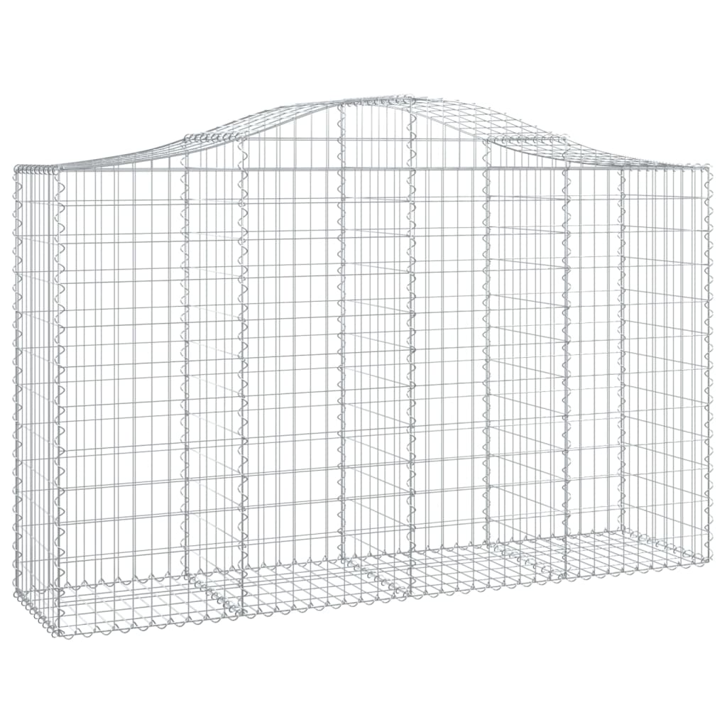 Cestas Gaviones 11 Uds Forma De Arco Hierro 200x50x120/140 Cm_2