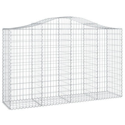 Cestas Gaviones 18 Uds Forma De Arco Hierro 200x50x120/140 Cm_2