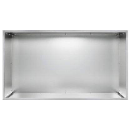 Macetero De Jardín Plateado 100 X 50 X 50 Cm Acero Galvanizado_3