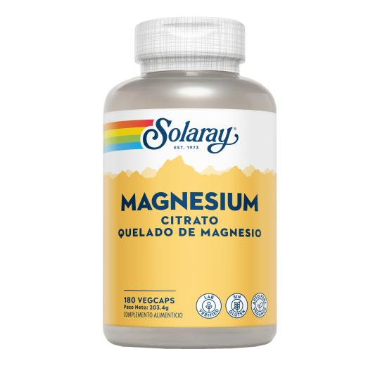 Big Magnesium Citrate Solaray 180 Cápsulas