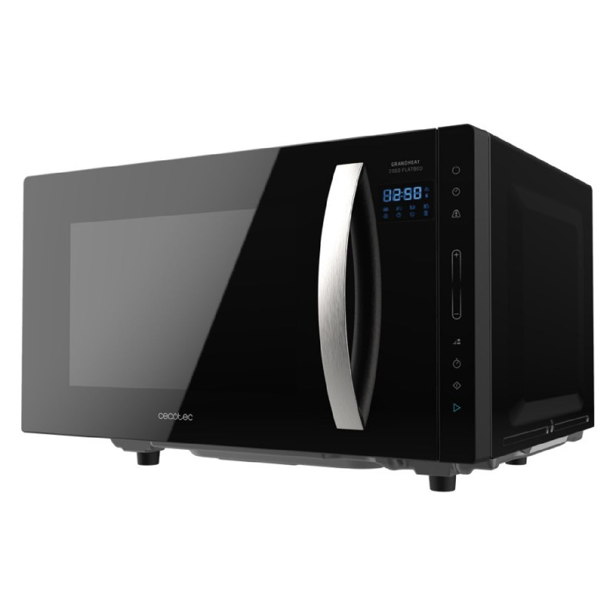 Microondas Sin Plato Grandheat 2300 Flatbed Touch Black. Capacidad 23 Litros, Potencia 800 W, 8 Funciones Preconfiguradas, Temporizador Hasta 95 Min_0