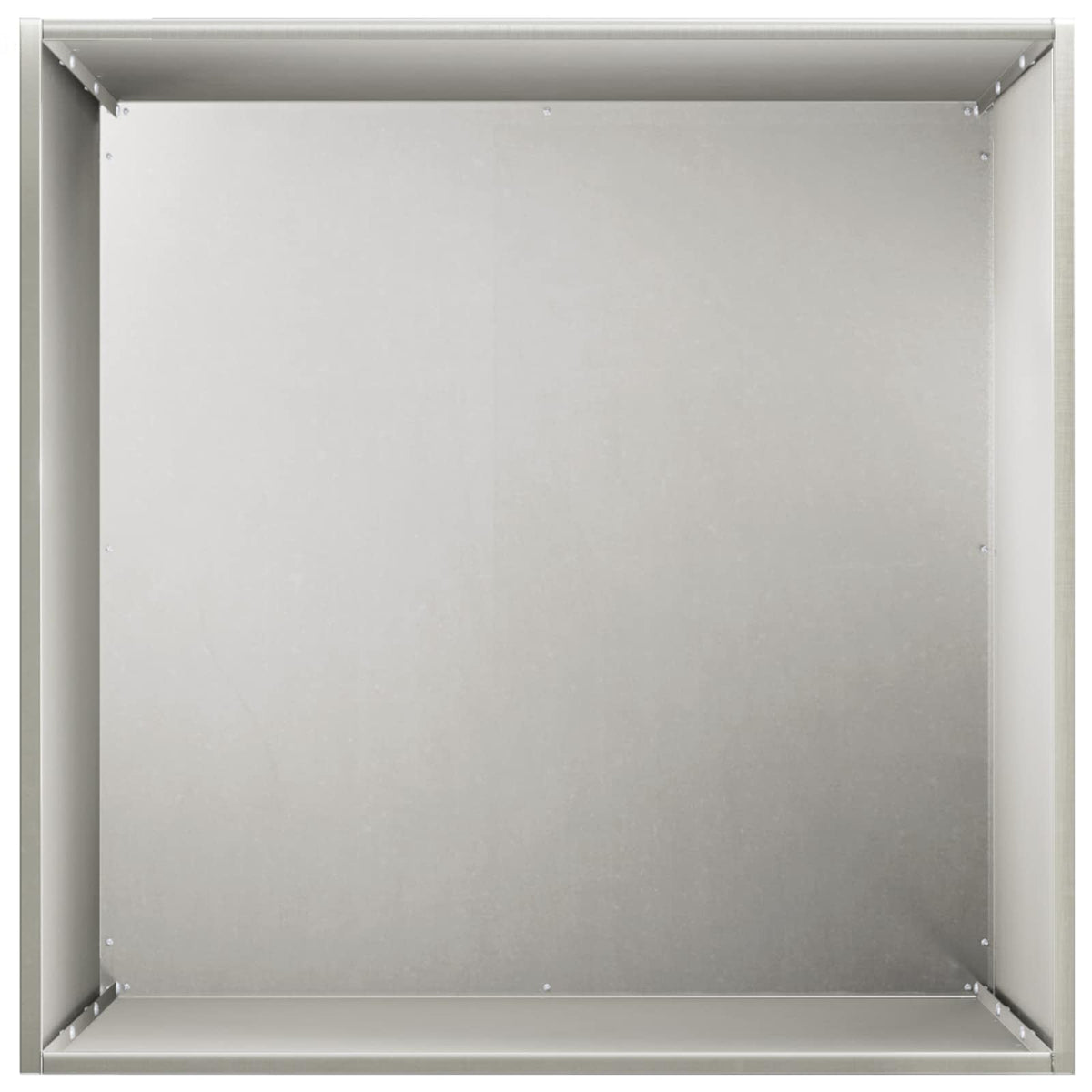 Macetero De Jardín Plateado 40 X 40 X 75 Cm Acero Inoxidable_3