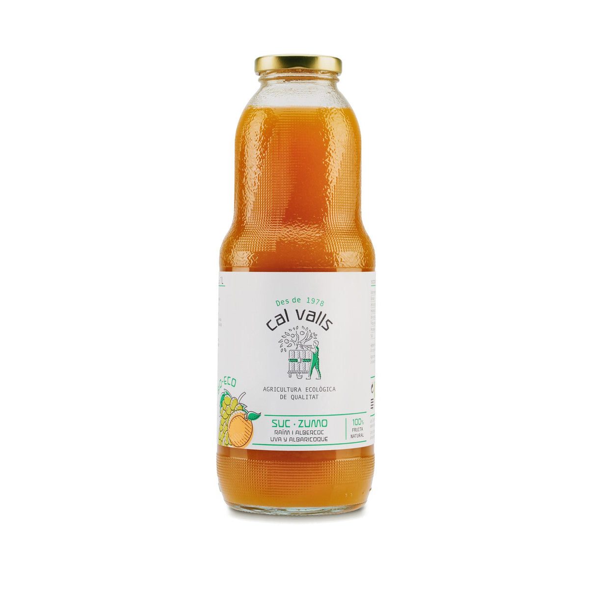 Zumo de Albaricoque y Uva Eco Cal Valls 1L