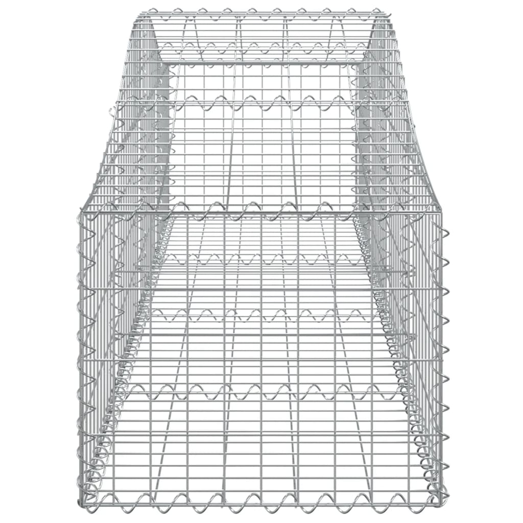 Cestas De Gaviones 13 Uds Forma De Arco Hierro 200x50x40/60 Cm_4