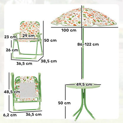 Conjunto Infantil Jardín Aiyaplay Acero, Poliéster Verde 49.5x49.5x50 Cm_2
