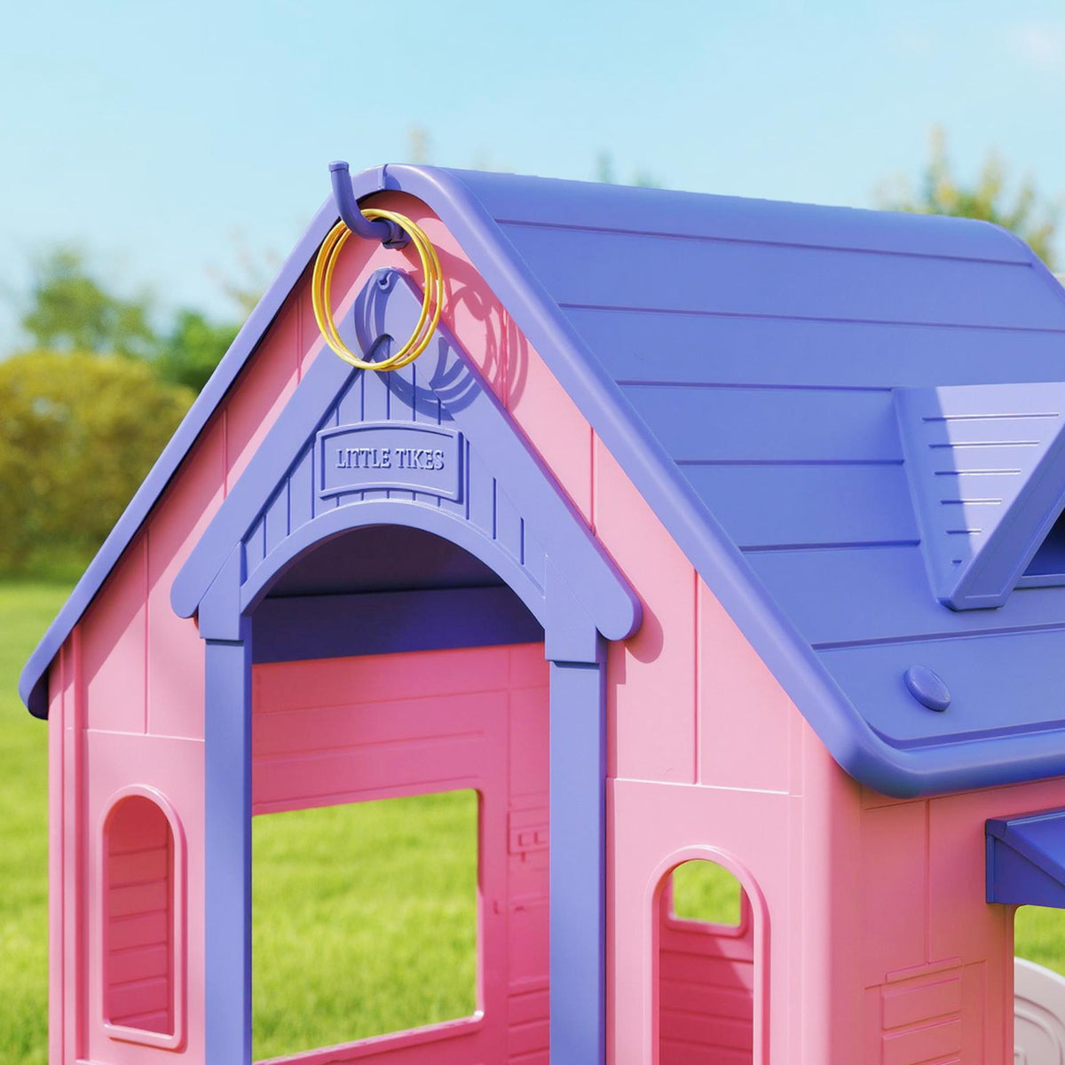 Casita Infantil Aiyaplay Pp Rosa Y Morado 132x118x124 Cm 345-032v00pk_3