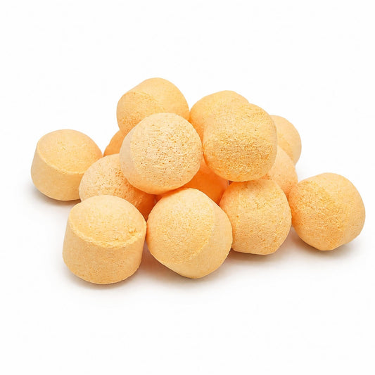 Pack 100 Bombitas Efervescentes. Alivian Pies Cansados, Refrescan E Hidratan - Pedicuras Y Manicuras - Aroma Naranja_0
