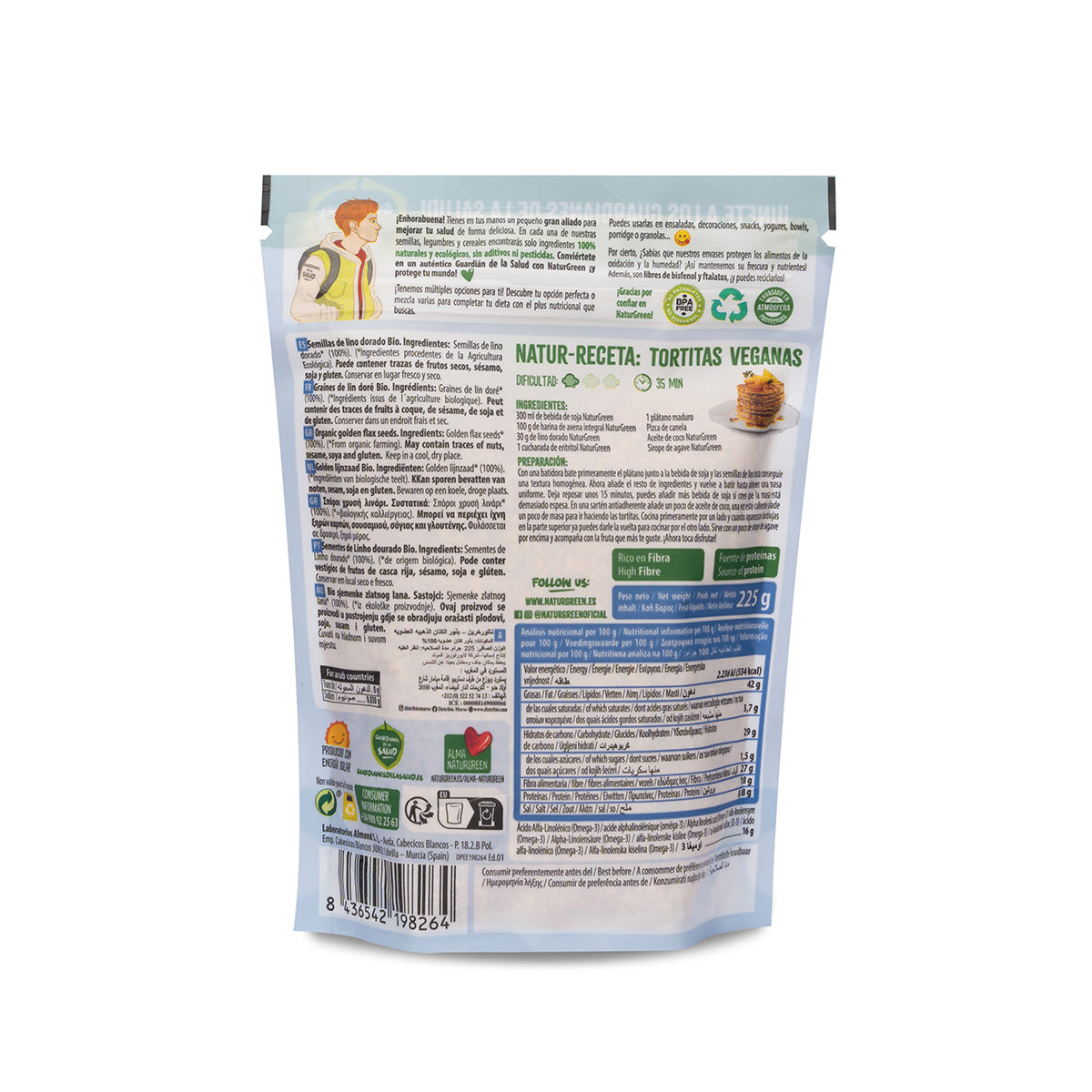 Lino Dorado Bio Naturgreen 250 g